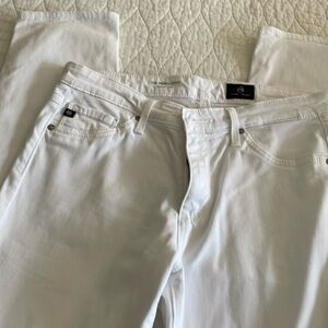 AG Prima crop white jeans